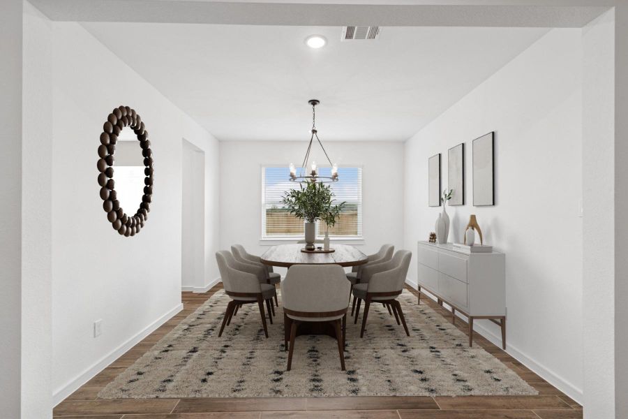 Elegant dining room (*Photo not of actual home and used for illustration purposes only.)