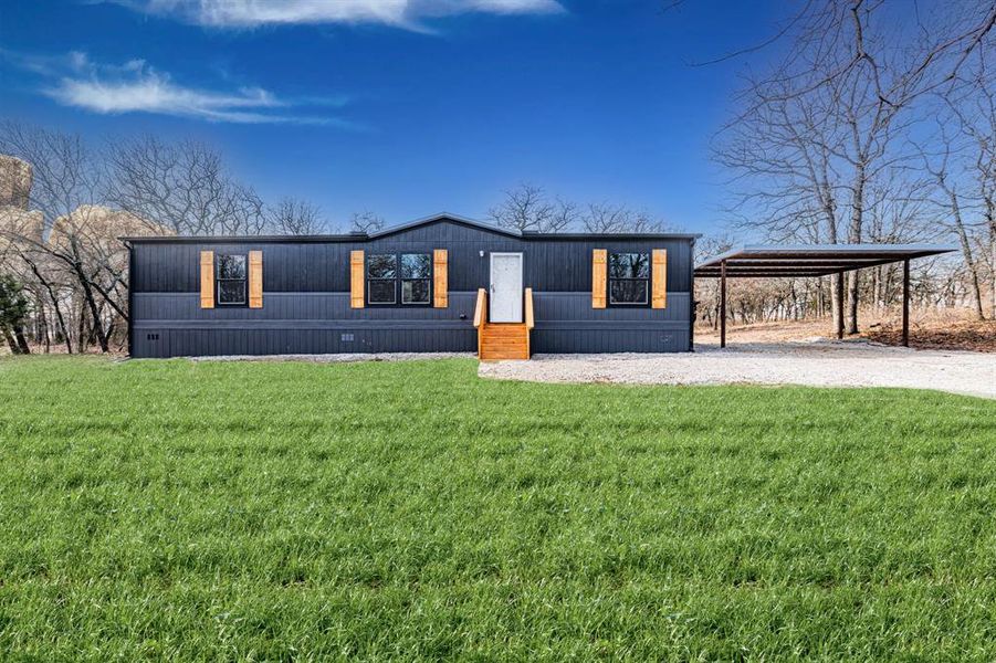 Exterior details and patio area of a home in , Sunset (Image 25). Exterior details and patio area of a home in , Sunset (Image 25).