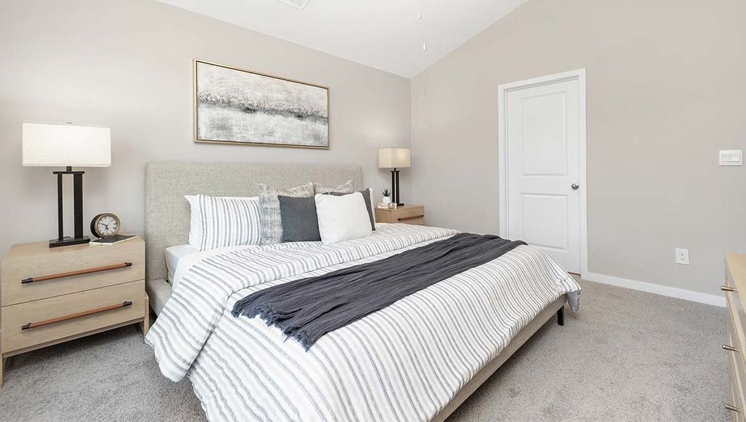 Furnished interior view inside a new home in The Townes at Troutman, Troutman (Image 10).
