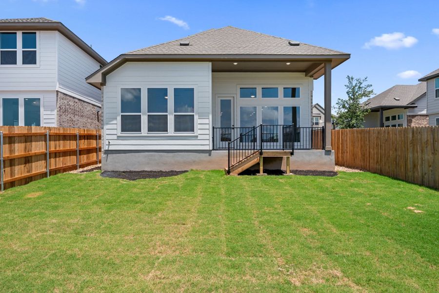 Exterior details and patio area of a home in Heritage, Dripping Springs (Image 24). Exterior details and patio area of a home in Heritage, Dripping Springs (Image 24).