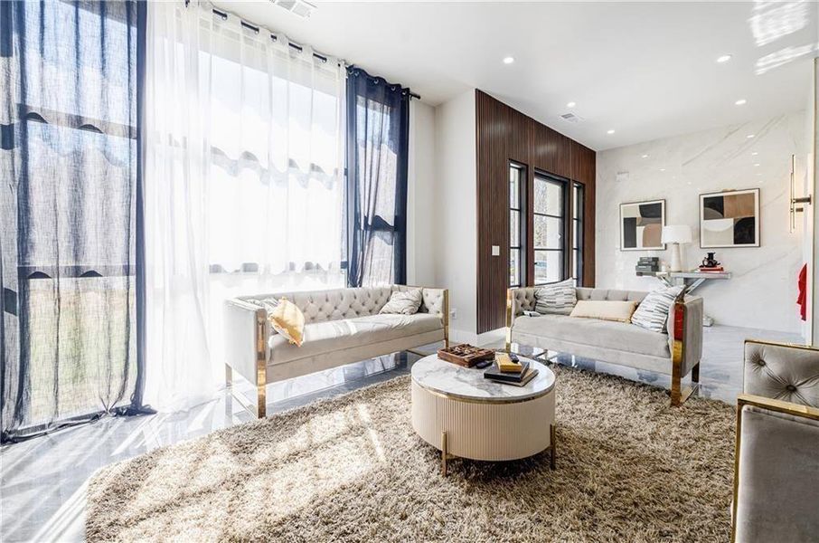 Furnished interior view inside a new home in , Marietta (Image 5).