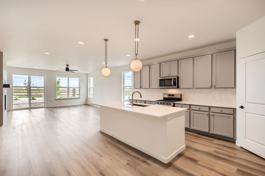 Plan V431 Representative Photo - Living Room/Kitchen