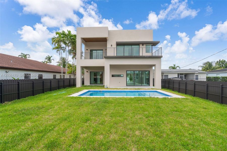 Exterior details and patio area of a home in , Miami (Image 26). Exterior details and patio area of a home in , Miami (Image 26).