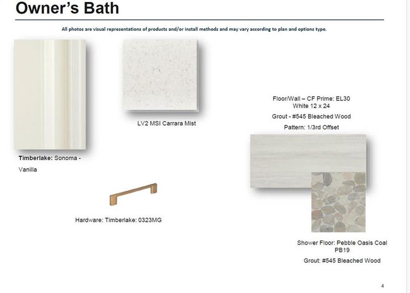 Sample of building materials used in homes in Waterhaven Single Family, Cumming (Image 35).