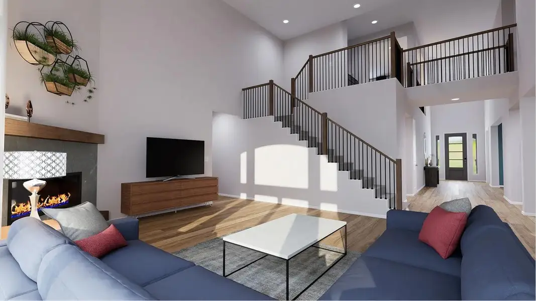 Furnished interior view inside a new home in Samara: Wentworth, League City (Image 16).