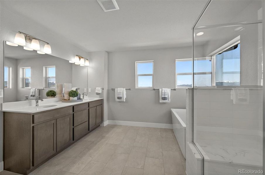 Furnished interior view inside a new home in , Colorado Springs (Image 38). Furnished interior view inside a new home in , Colorado Springs (Image 38).