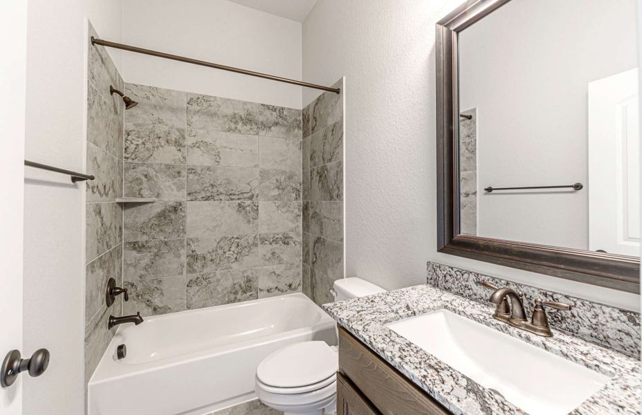 Representative furnished interior of a home built from the 3182 by Ravenna Homes in Bridgeland 50′, Cypress (Image 13).