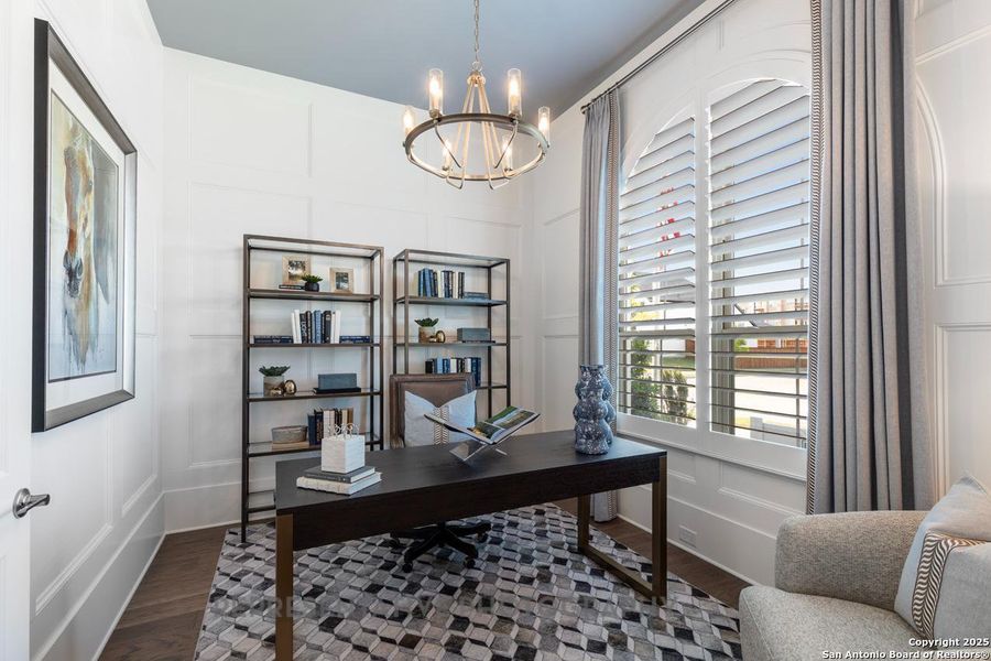 Furnished interior view inside a new home in Weston Oaks, San Antonio (Image 8).