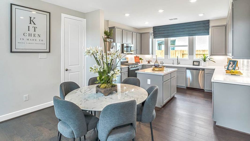 Furnished interior view inside a new home in Avalon at Cypress, Cypress (Image 15).