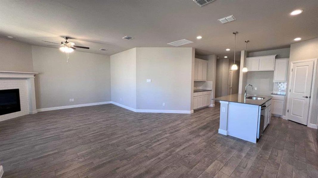 Spacious, unfurnished interior of a new home in Pecan Square, Northlake (Image 12). Spacious, unfurnished interior of a new home in Pecan Square, Northlake (Image 12).