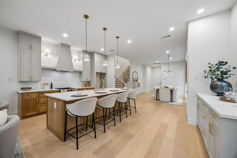 Furnished interior view inside a new home in , Dallas (Image 6).
