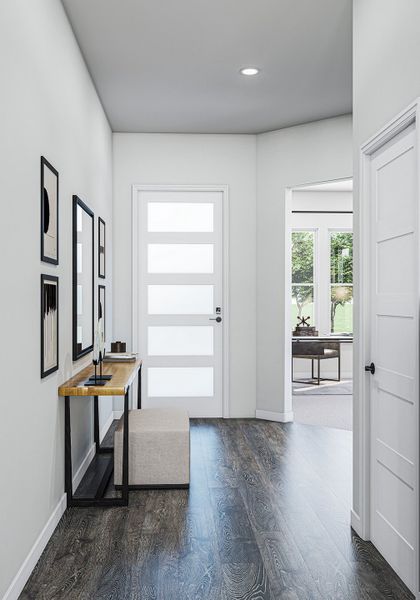 Furnished interior view inside a new home in Arbor Collection at Heritage, Dripping Springs (Image 6).