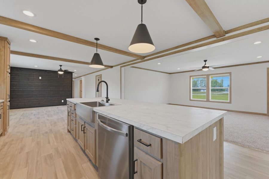 Furnished interior view inside a new home in , Cross (Image 15).
