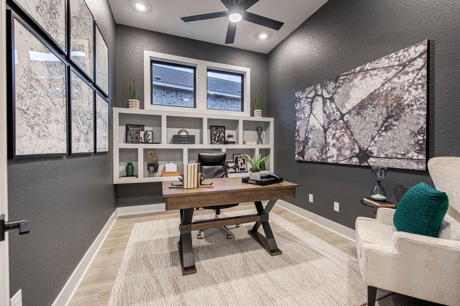 Furnished interior view inside a new home in Sweetwater, Austin (Image 46).