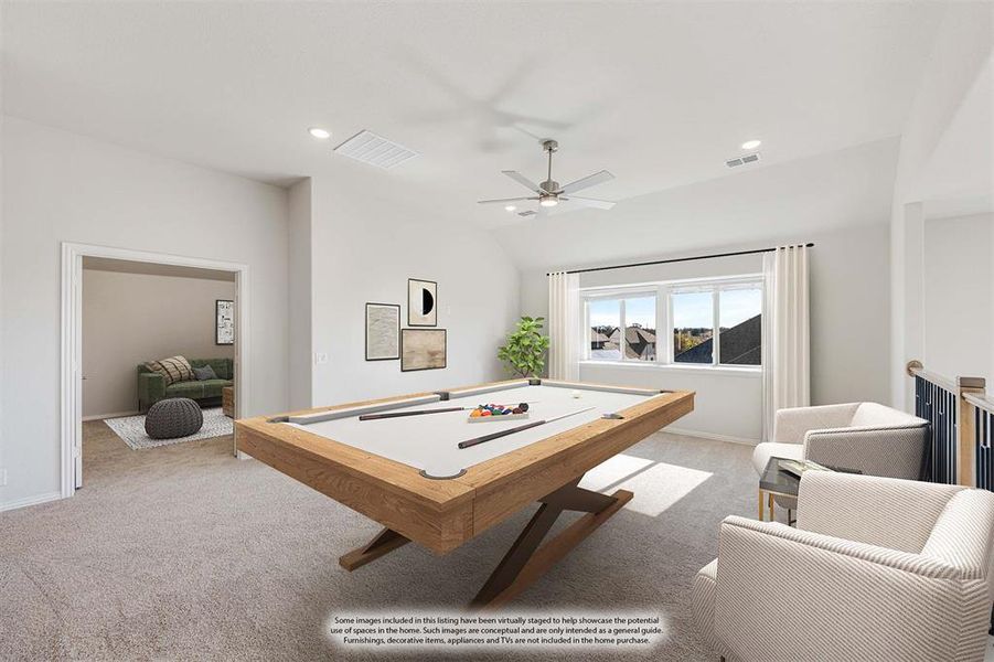 Furnished interior view inside a new home in Hayes Crossing, Midlothian (Image 15).