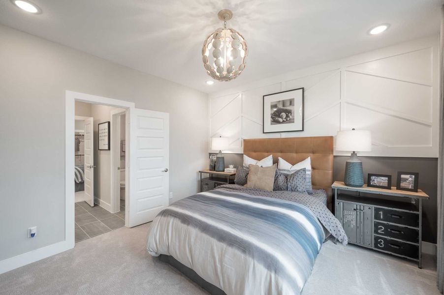 Representative furnished interior of a home built from the Milan by Tri Pointe Homes in Dunham Pointe, Cypress (Image 98).