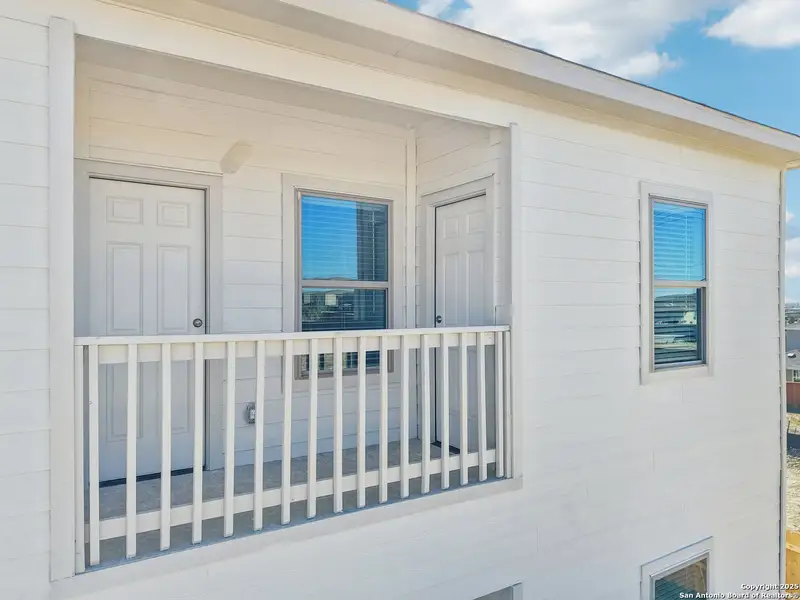 Exterior details and patio area of a home in Magnolia Village, San Antonio (Image 3). Exterior details and patio area of a home in Magnolia Village, San Antonio (Image 3).