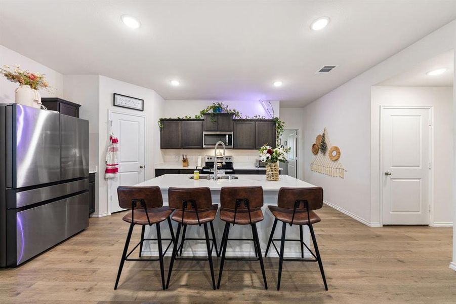 Furnished interior view inside a new home in , Ennis (Image 20).
