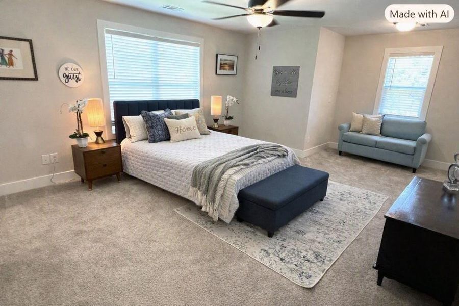 Furnished interior view inside a new home in Griffin Manor, Cartersville (Image 14). Furnished interior view inside a new home in Griffin Manor, Cartersville (Image 14).