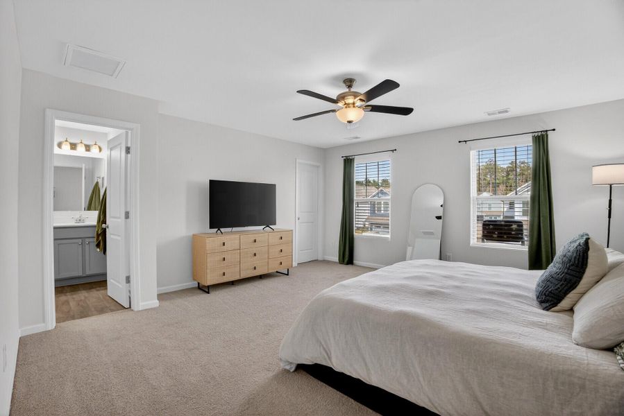 Furnished interior view inside a new home in , Summerville (Image 27). Furnished interior view inside a new home in , Summerville (Image 27).