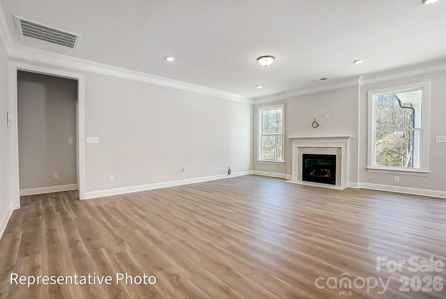 Spacious, unfurnished interior of a new home in Heritage - 55+ Community, Indian Trail (Image 15). Spacious, unfurnished interior of a new home in Heritage - 55+ Community, Indian Trail (Image 15).