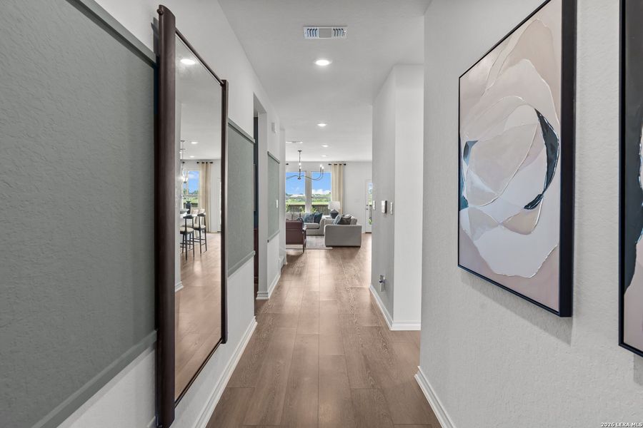 Furnished interior view inside a new home in Nopal Valley, San Antonio (Image 25).