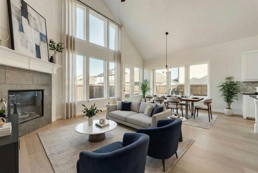 Furnished interior view inside a new home in Justin Crossing, Justin (Image 9).