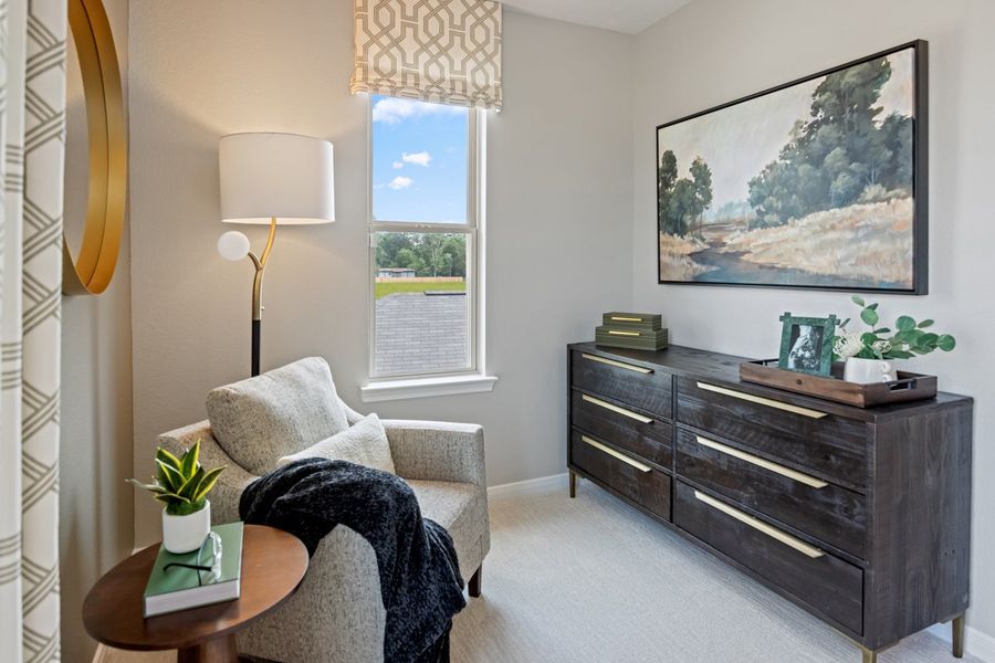 Representative furnished interior of a home built from the 1907 Modeled by KB Home in Madera Trails, New Caney (Image 11).