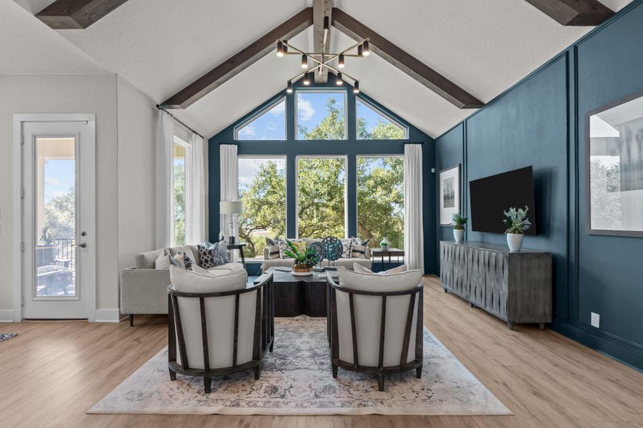 Furnished interior view inside a new home in Esperanza, Boerne (Image 28).