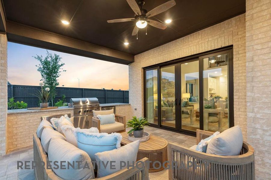 Exterior details and patio area of a home in Meraki, McLendon-Chisholm (Image 2).