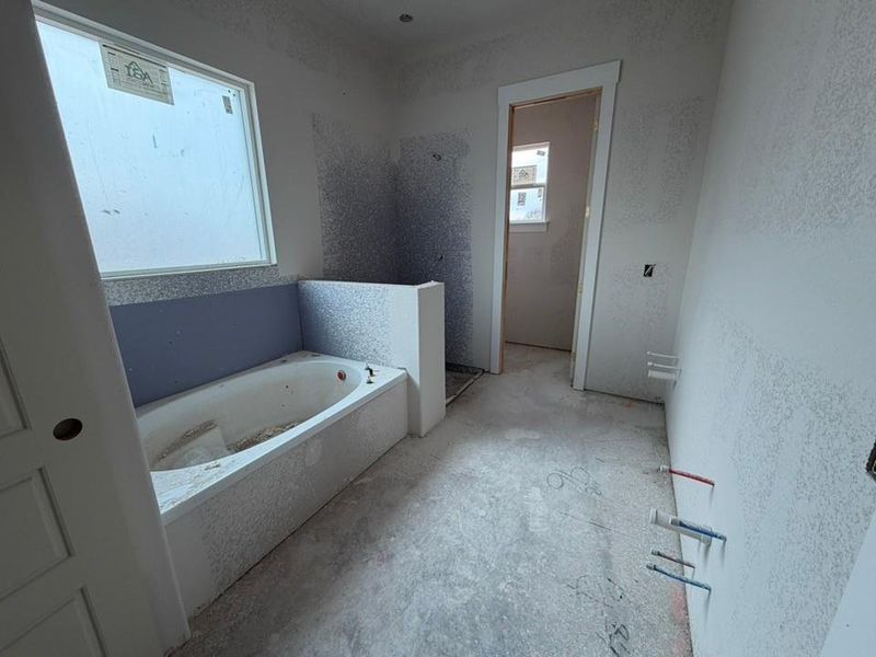 Bathroom with a bath and walk in shower Bathroom with a bath and walk in shower