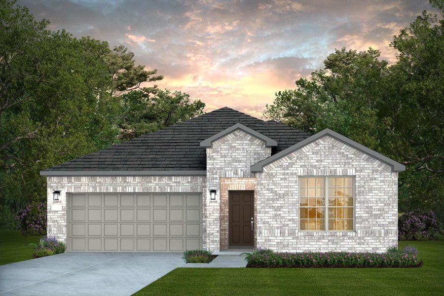 Representative exterior photo of a completed home built from the Orchard by Pulte Homes in Nopal Valley, San Antonio, TX (Image 14). Representative exterior photo of a completed home built from the Orchard by Pulte Homes in Nopal Valley, San Antonio, TX (Image 14).