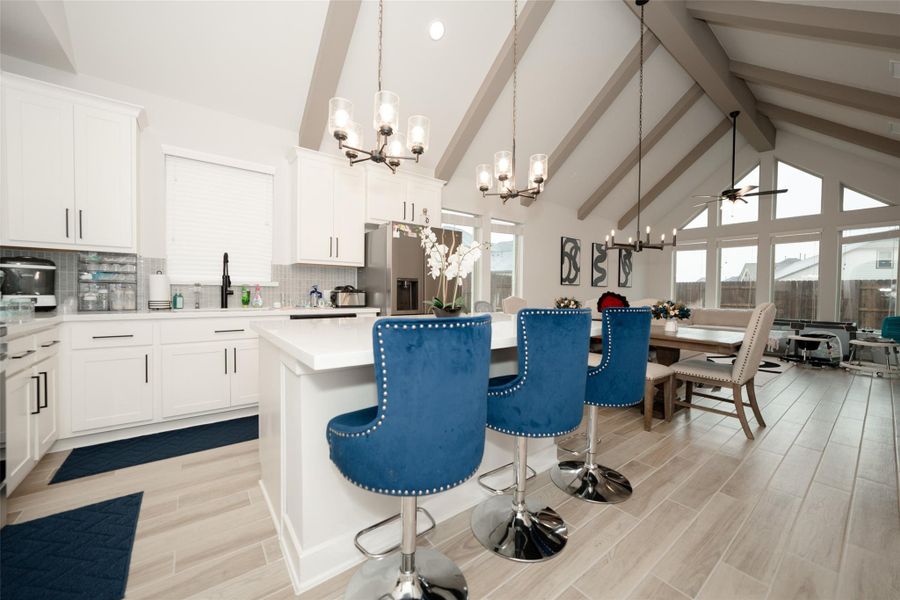 Furnished interior view inside a new home in Elyson, Katy (Image 9).