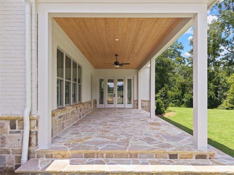 Exterior details and patio area of a home in , Alpharetta (Image 3). Exterior details and patio area of a home in , Alpharetta (Image 3).
