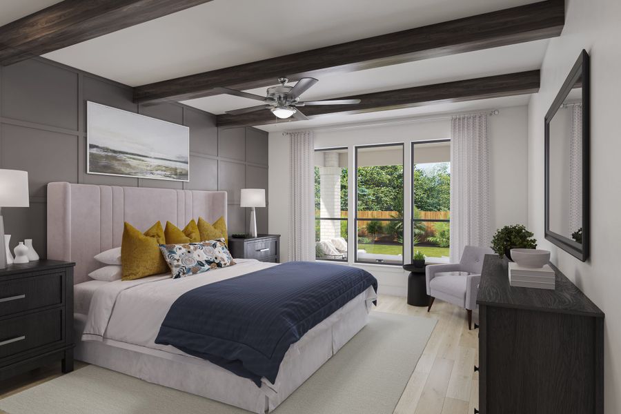 Representative furnished interior of a home built from the Salerno by Tri Pointe Homes in The Estates at James Lane, Fulshear (Image 11).