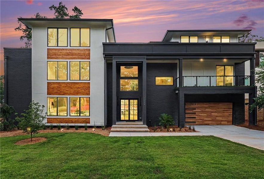 Front exterior of a new home in , Atlanta, GA, highlighting curb appeal (Image 26).
