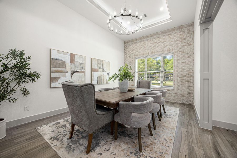 Furnished interior view inside a new home in , Houston (Image 17).