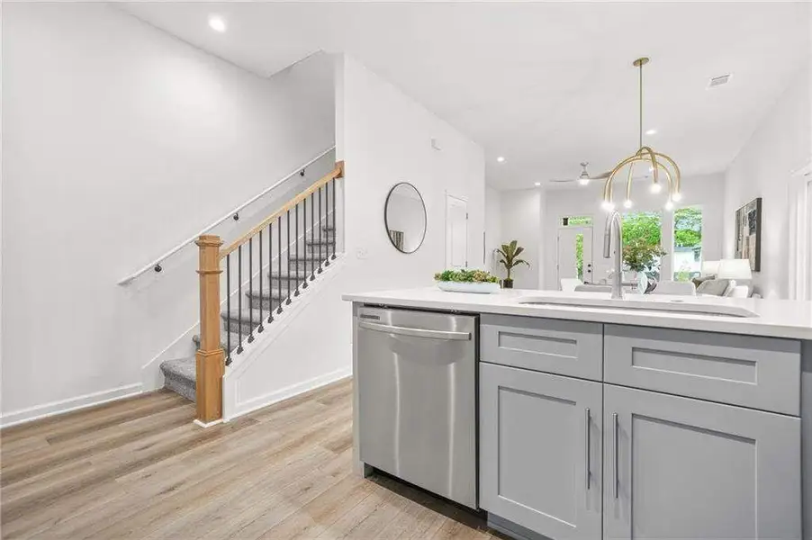Furnished interior view inside a new home in , Atlanta (Image 6).