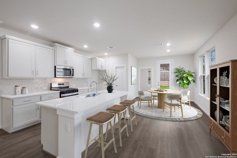 Furnished interior view inside a new home in Avondale, San Antonio (Image 8). Furnished interior view inside a new home in Avondale, San Antonio (Image 8).