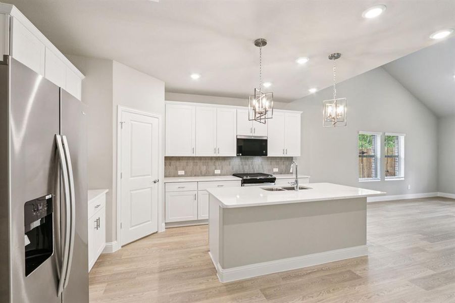 Furnished interior view inside a new home in Parks at Foster Crossing - Premier Series, Anna (Image 13). Furnished interior view inside a new home in Parks at Foster Crossing - Premier Series, Anna (Image 13).