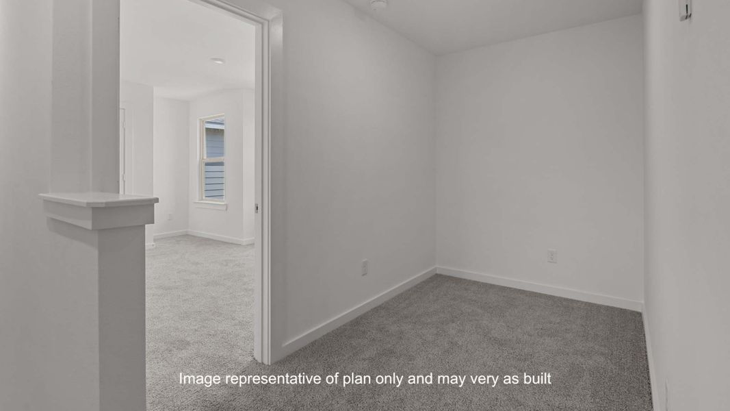 Representative unfurnished interior of a home built from the The Jayde by D.R. Horton in Terra Vista, Lubbock (Image 20). Representative unfurnished interior of a home built from the The Jayde by D.R. Horton in Terra Vista, Lubbock (Image 20).