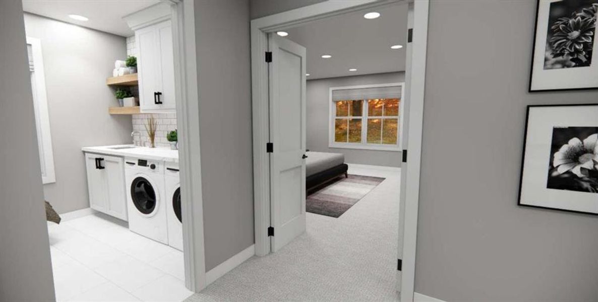 Furnished interior view inside a new home in , Carrollton (Image 23).