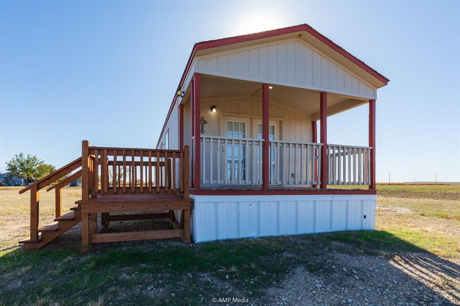 Exterior details and patio area of a home in , Rule (Image 2).
