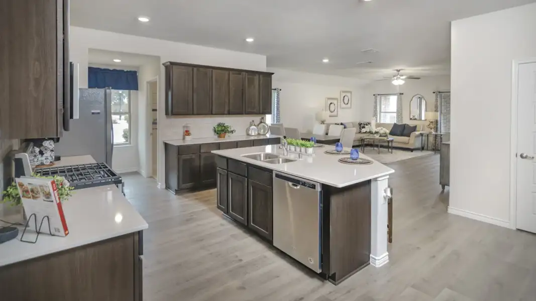 Furnished interior view inside a new home in Liberty Crossing, Royse City (Image 3).