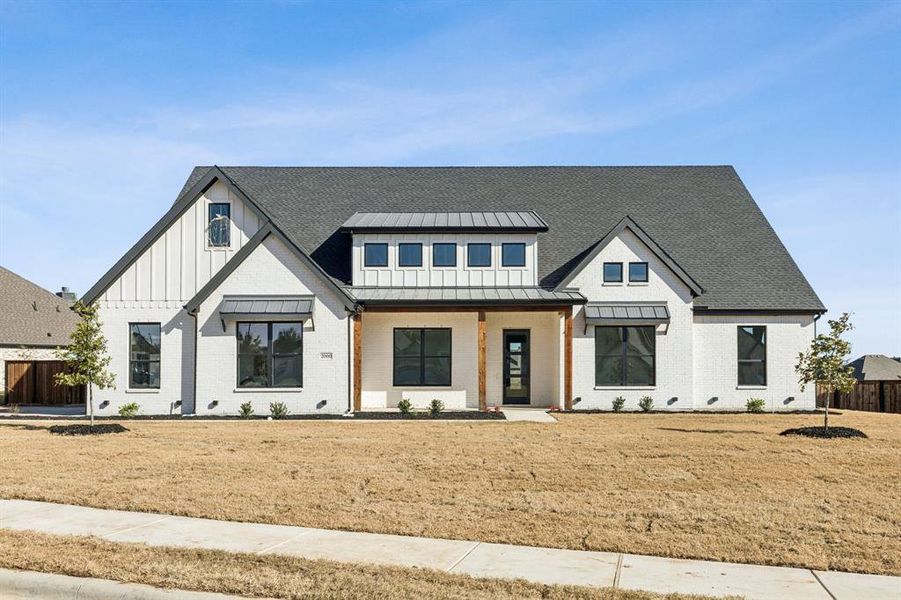 Front exterior of a new home in , Weatherford, TX, highlighting curb appeal (Image 1). Front exterior of a new home in , Weatherford, TX, highlighting curb appeal (Image 1).