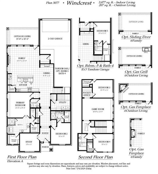 2D floor plan layout of this home in Talia, Mesquite, TX (Image 3).