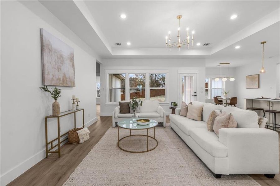 Furnished interior view inside a new home in , Fort Worth (Image 8).