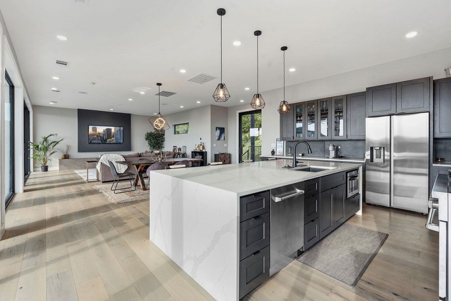 Furnished interior view inside a new home in , Volente (Image 12).