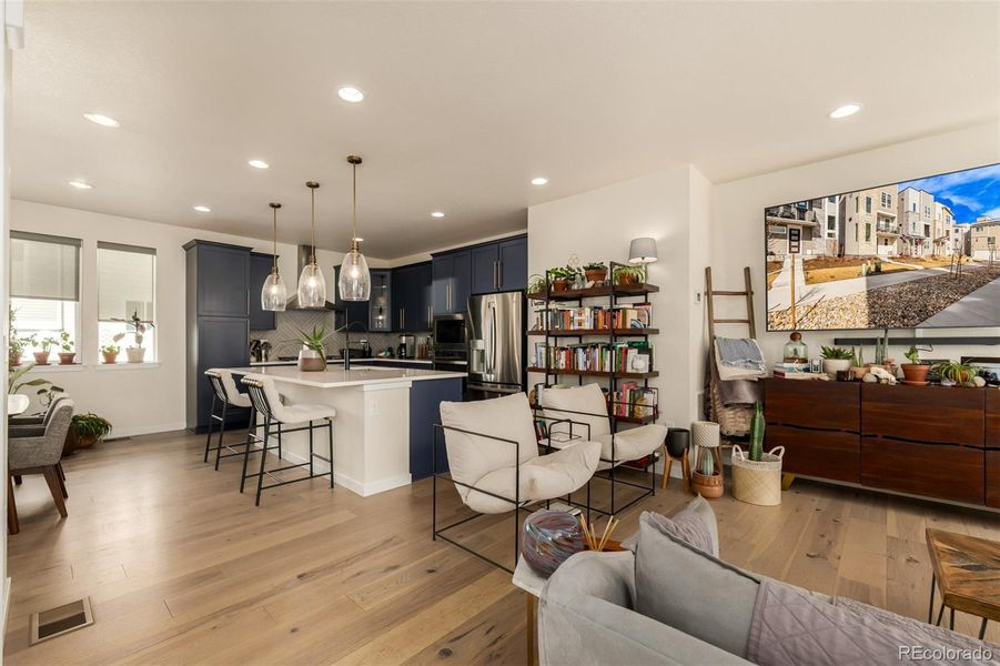 Furnished interior view inside a new home in Haskins Station, Arvada (Image 32).