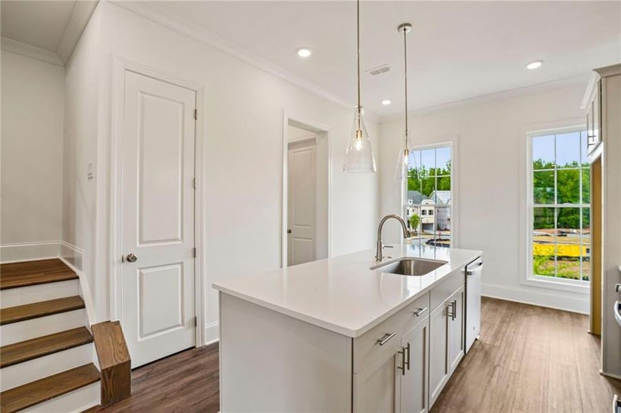 Furnished interior view inside a new home in Waterhaven, Cumming (Image 13).